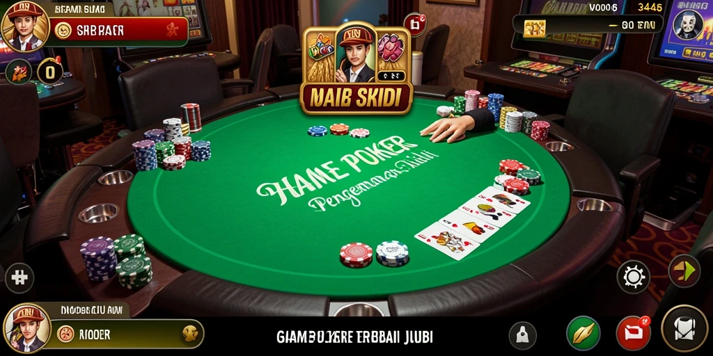 Tampilan gameplay yang seru dari game Poker 3446.