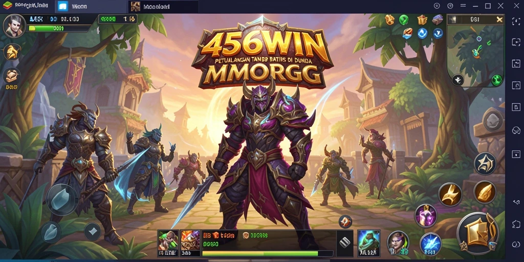Screenshot gameplay 456WIN yang menunjukkan aksi pertempuran seru.