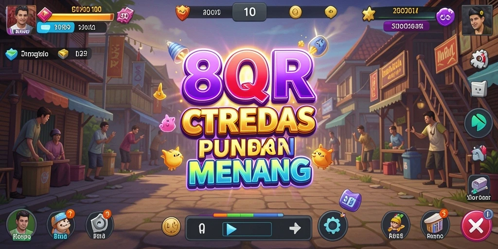 Tampilan gameplay menegangkan dari 8QR dengan strategi yang mendalam.