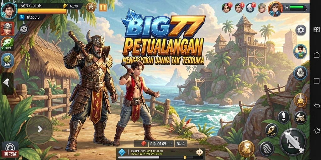 Tampilan gameplay seru di dunia petualangan BIG77.