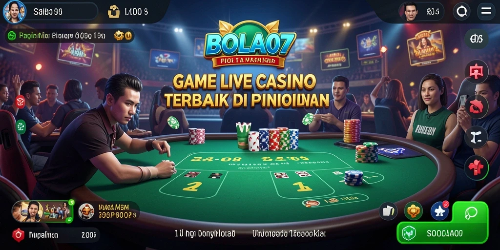 Tampilan menarik dari gameplay Live Casino di BOLA07.