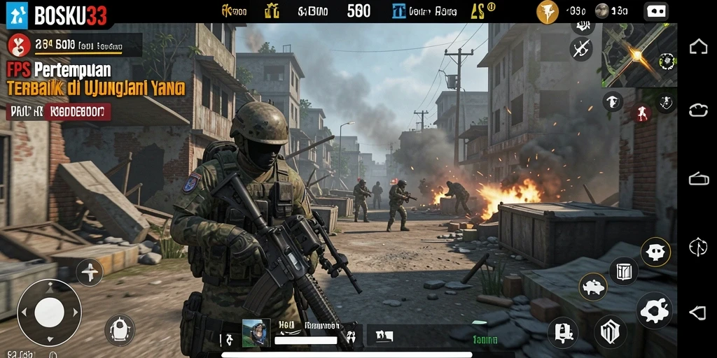 Screenshot gameplay BOSKU33 yang menegangkan dan penuh aksi.