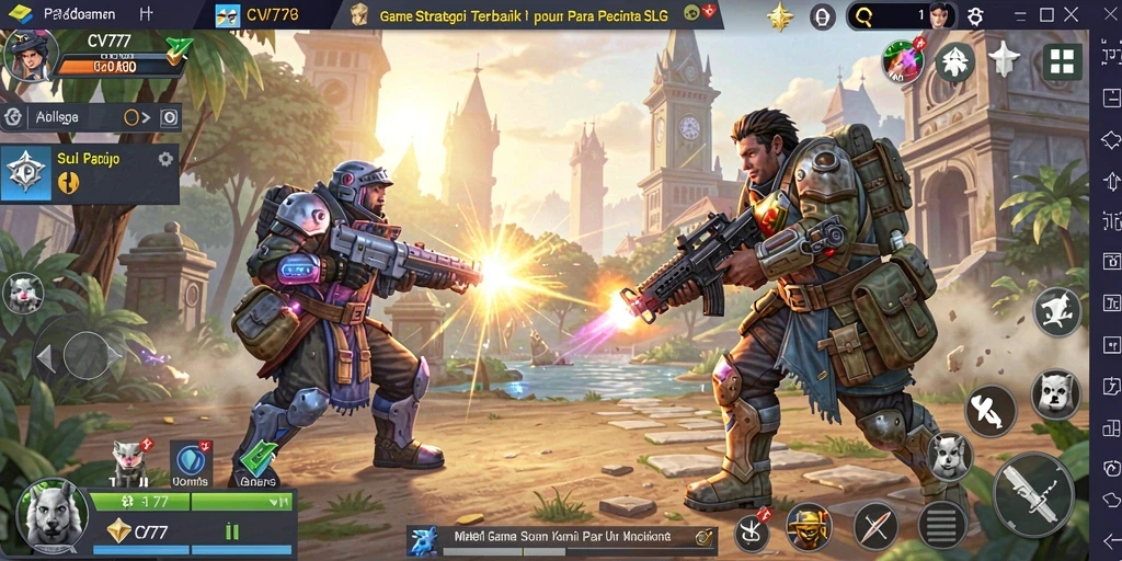 Tampilan gameplay SLG yang menarik dan interaktif di CV777.