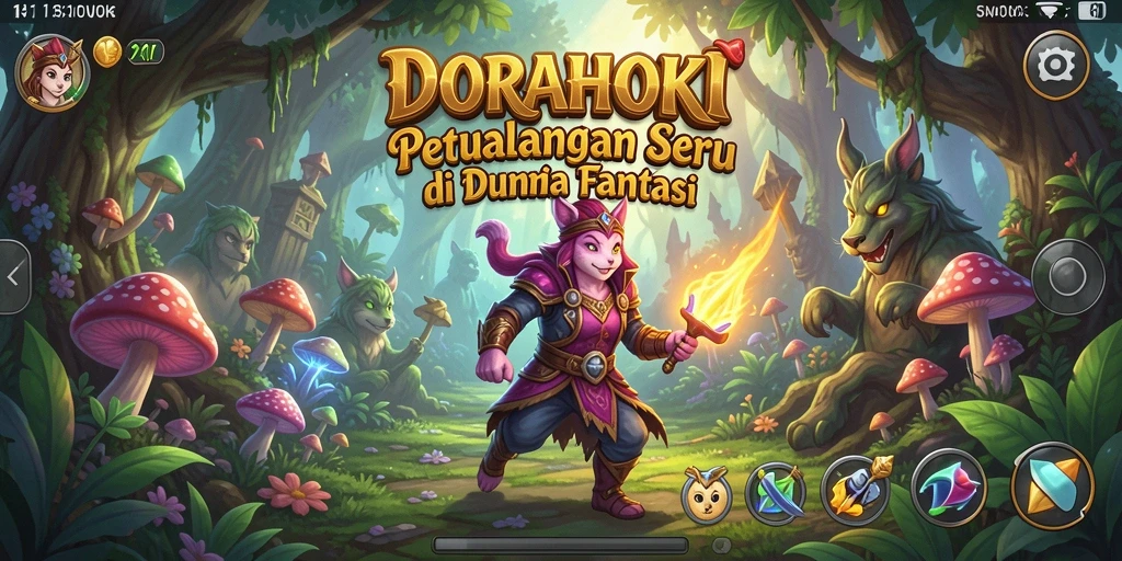 Gameplay DORAHOKI yang menantang dan menarik.