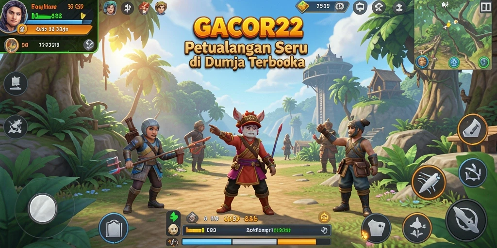 Tangkapan layar GACOR22 menunjukkan momen seru dalam dunia terbuka.