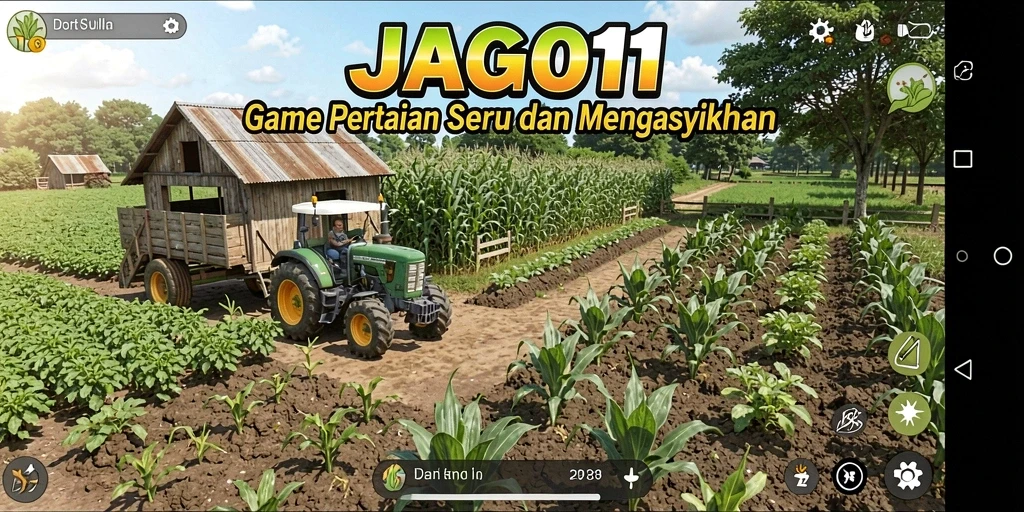 Tampilan gameplay Farming di JAGO11 yang menarik dan interaktif.