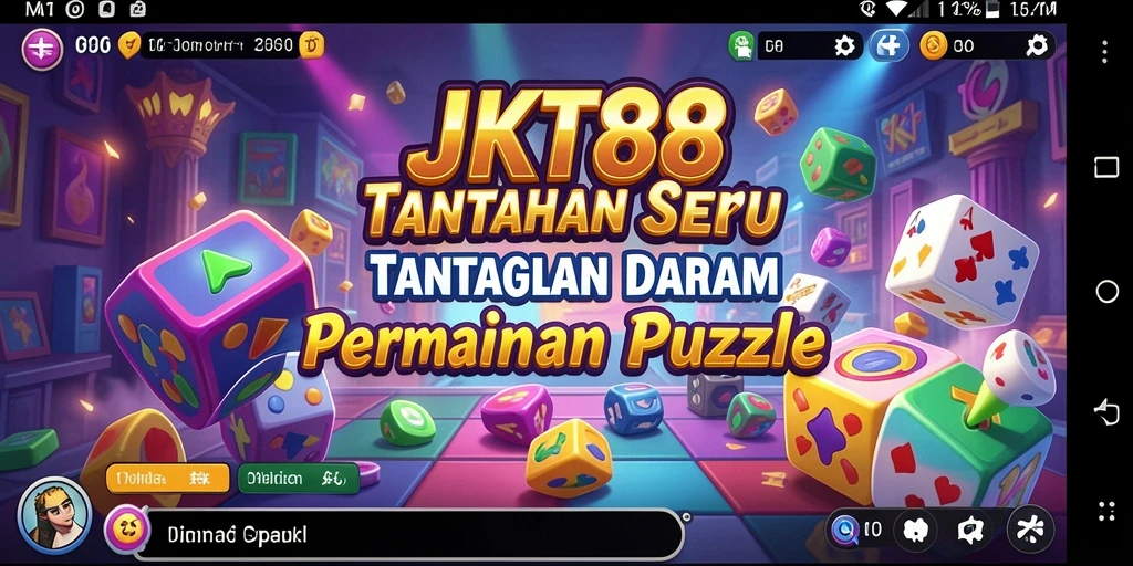 Screenshot gameplay JKT88 menampilkan tantangan puzzle yang menarik.