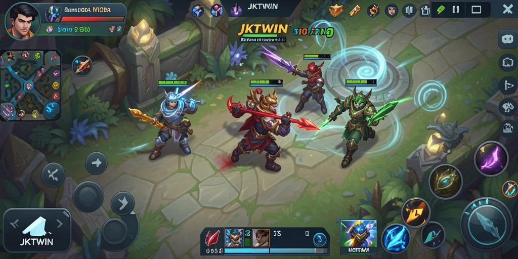 Tampilan menarik dari gameplay JKTWIN yang penuh aksi.