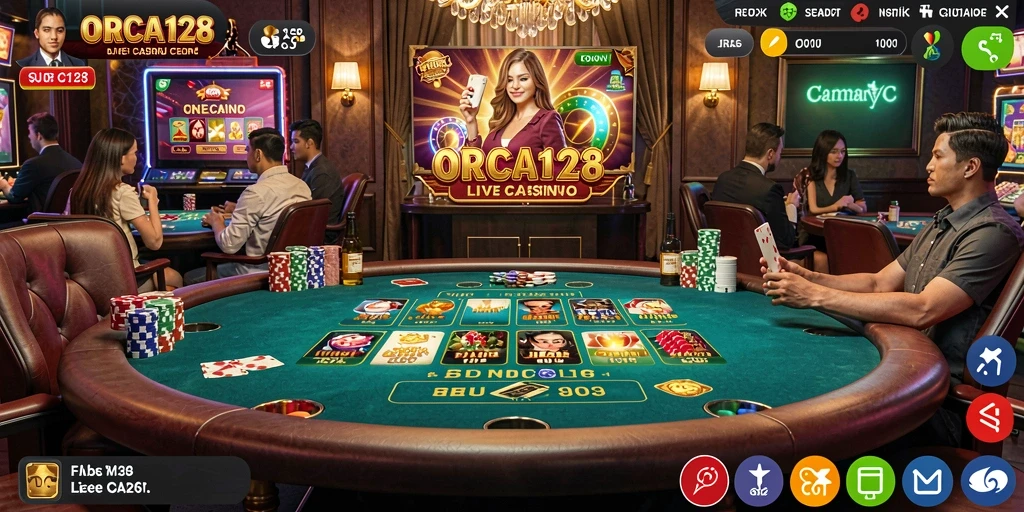 Tampilan gameplay langsung dari ORCA128 yang mendebarkan dan interaktif.