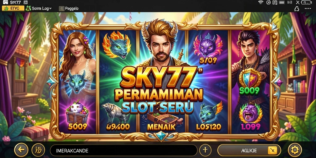 Tampilan grafis menarik dari permainan Slot SKY77.