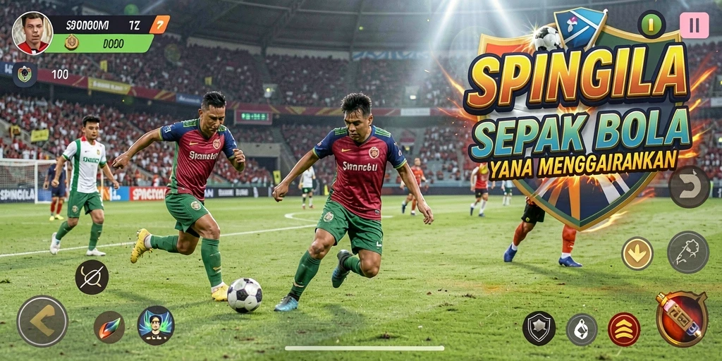 Tampilan gameplay SPINGILA yang menegangkan dan seru.
