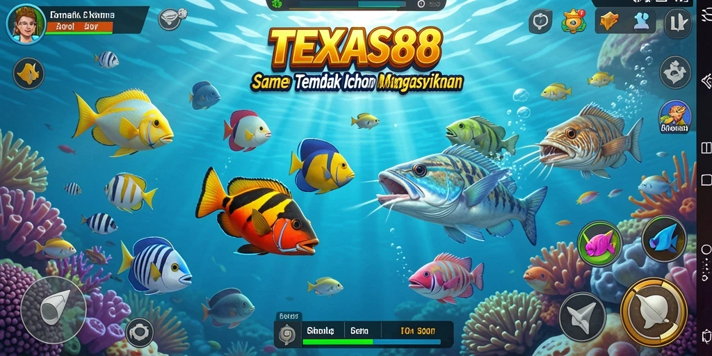 Tampilan gameplay Tembak Ikan yang seru dan mengesankan.